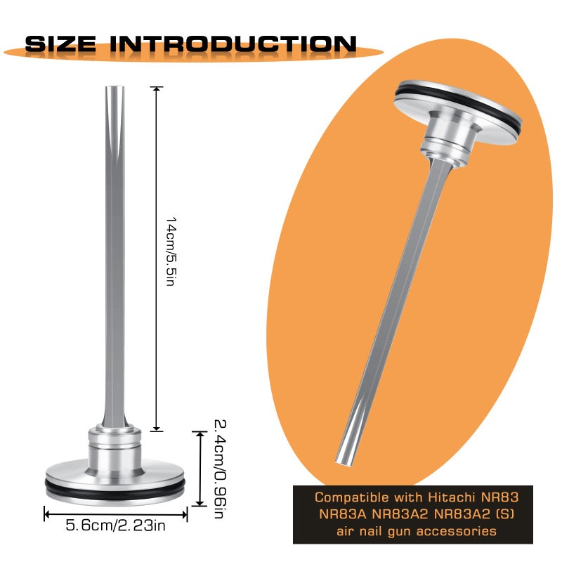 Eagleggo 3 PACK EAGLEGGO 877-323 Piston Driver for Hitachi Framing Nailer for NR83A, NR83A2, NR83A2(S) framing strip nailers Replace 885915 877323 SP 877-323 SP 885-915 - Image 3